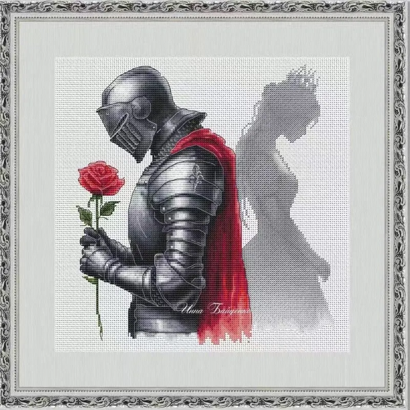 Cross Stitch Stamped Kits Beginners - [[CC4971 - Caballero enamorado] Kit de