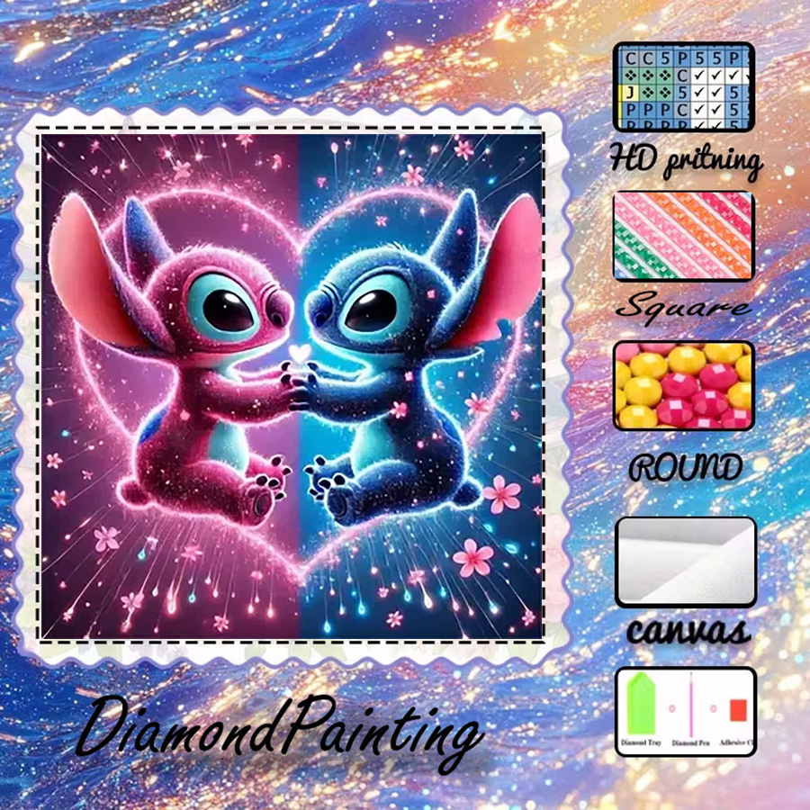 5D Diamond Painting Kit Full Drill - 1 pieza - Potdemiel-5D-DIY - Tela