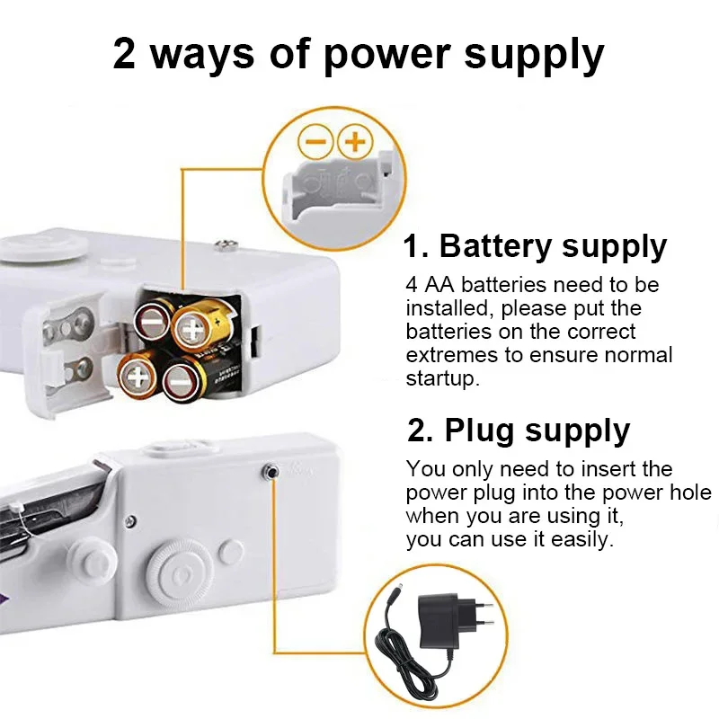 Máquina de coser portátil, máq - Mini Electric Sewing Machine Handheld reseña y precio