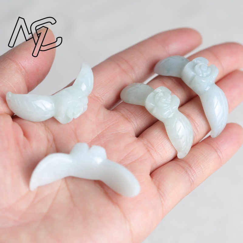 2 piezas de jadeíta blanca nat - Beading reseña y precio