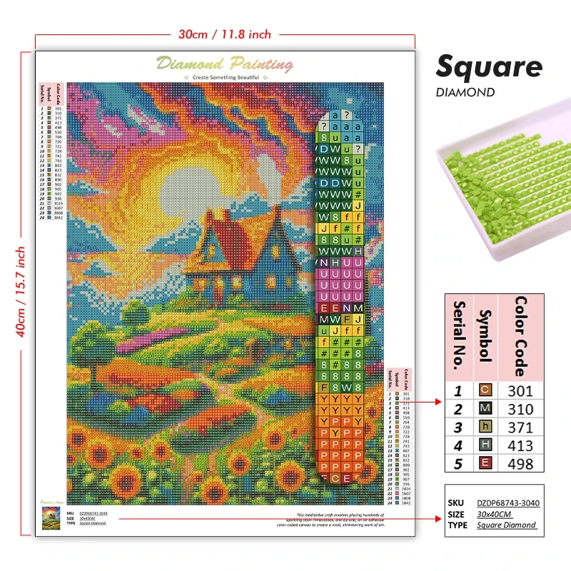 Pintura de Diamantes de Anime  - 5D Diamond Painting Kit Full Drill reseña y precio