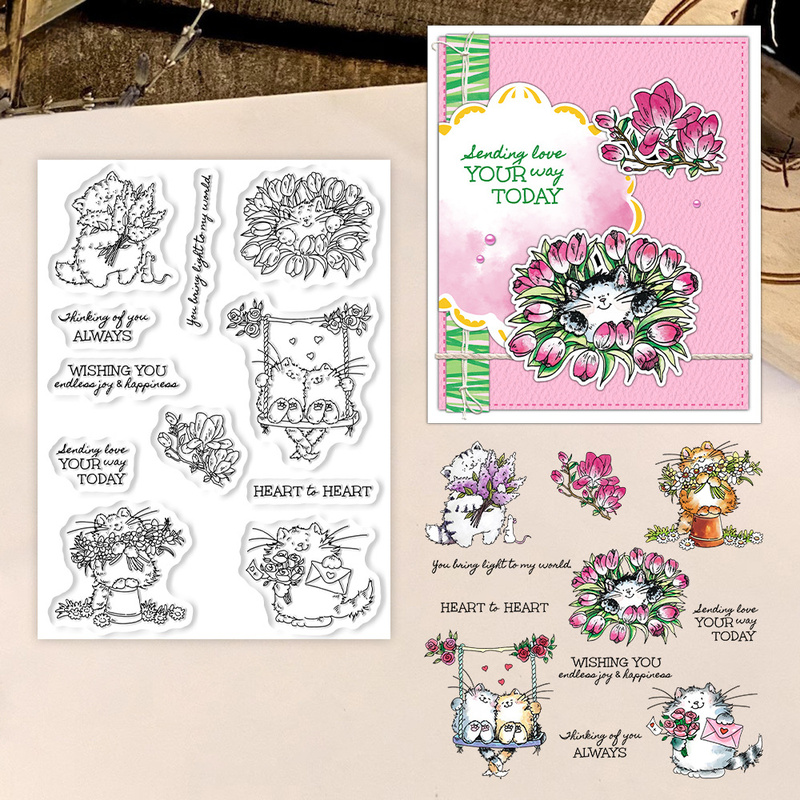 Suncraft, sellos transparentes - Clear Silicone Stamps For Card Making reseña y precio