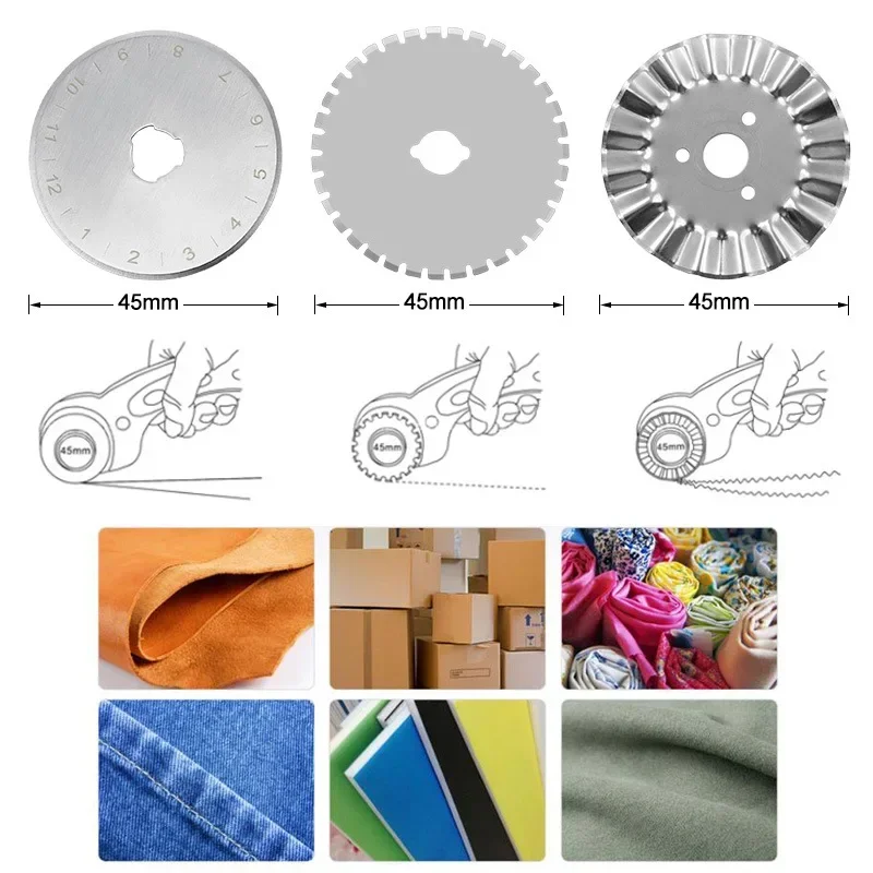 Cuchillo de rueda de rodillo d - Rotary Cutter For Fabric 45Mm reseña y precio