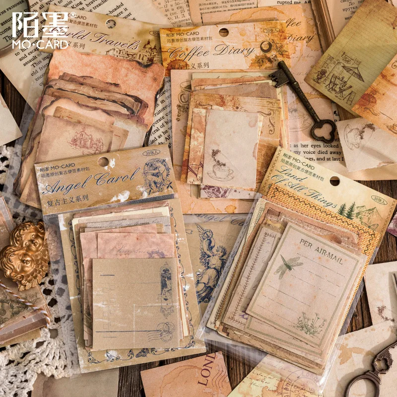 Bloc de notas de borde quemado - Vintage Junk Journal Scrapbooking Paper reseña y precio