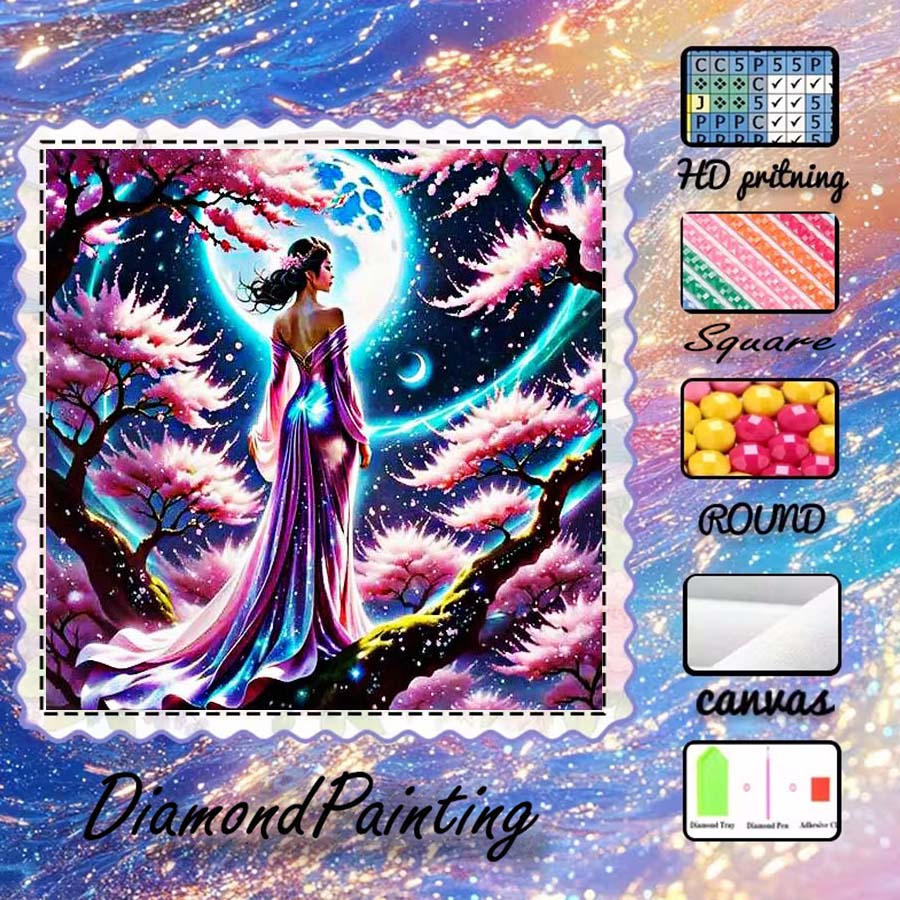 1 pieza de tela flocada 5D DIY - 5D Diamond Painting Kit Full Drill reseña y precio
