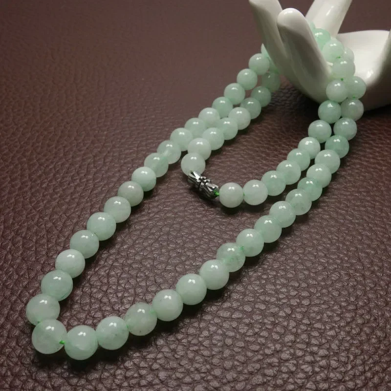 Collar de cuentas de jade verd - Beading reseña y precio