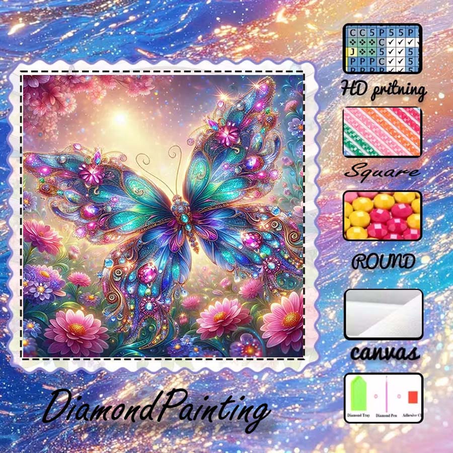 1 pieza de tela flocada 5D DIY - 5D Diamond Painting Kit Full Drill reseña y precio
