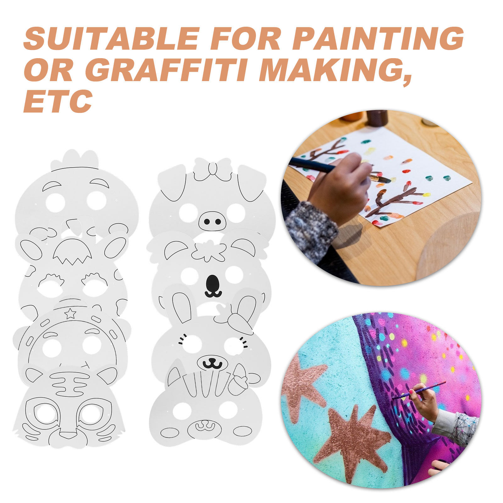 1 juego de máscaras de papel e - Painting Supplies reseña y precio