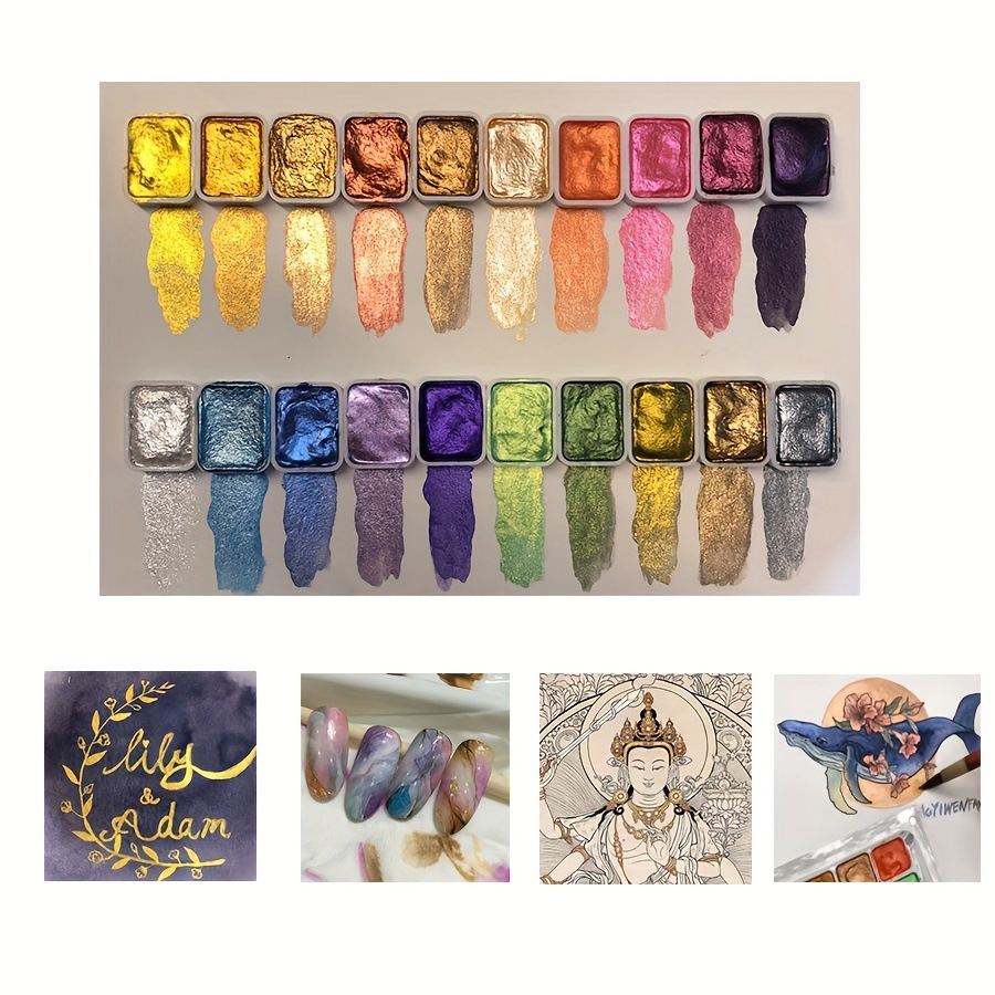 Portable56 colores pigmento só - Watercolor Paint Set Solid Pigment reseña y precio