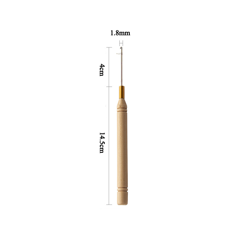 Aguja ergonómica con mango de  - Wooden Crochet Hooks Ergonomic Handle reseña y precio