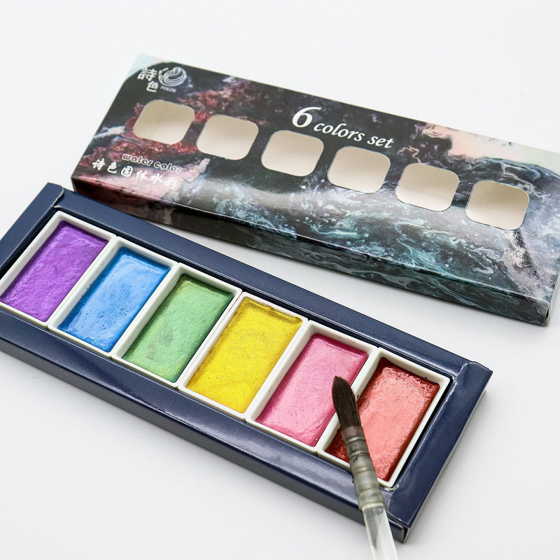Juego sólido de pigmento de ac - Watercolor Paint Set Solid Pigment reseña y precio