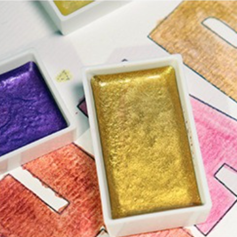 Juego sólido de pigmento de ac - Watercolor Paint Set Solid Pigment reseña y precio