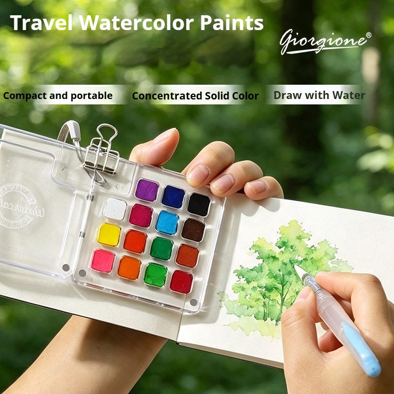 Set de Regalo de Acuarelas Sól - Watercolor Paint Set Solid Pigment reseña y precio